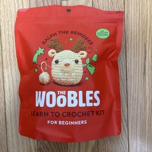 The Woobles Crochet Kit Ralph the Reindeer Learn To DIY Beginners Christmas